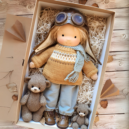 Cherished Companion Doll with Soft Cotton and Wool Fill
