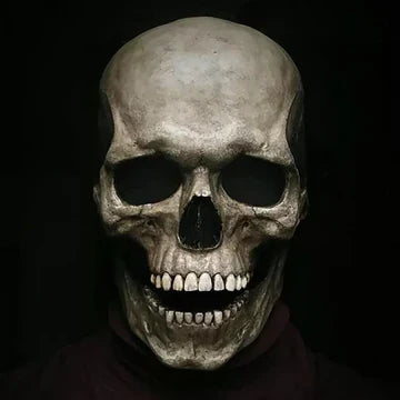 Lifelike Skull Mask with Movable Jaw for Halloween Fun