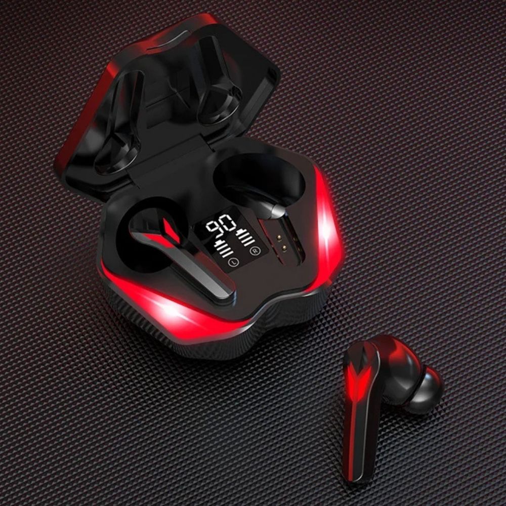 Bluetooth Earbuds for Gaming with Microphone, Low Latency, Type-C Case