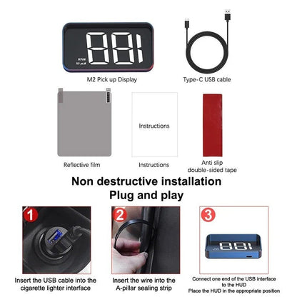 DashMate Speed Tracker with LED Windshield Display