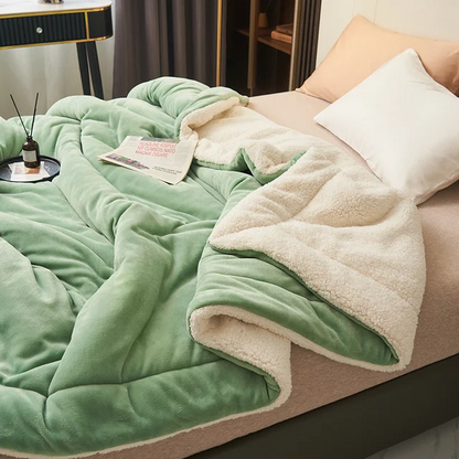Cozy Dual-Sided Throw Blanket for Warmth