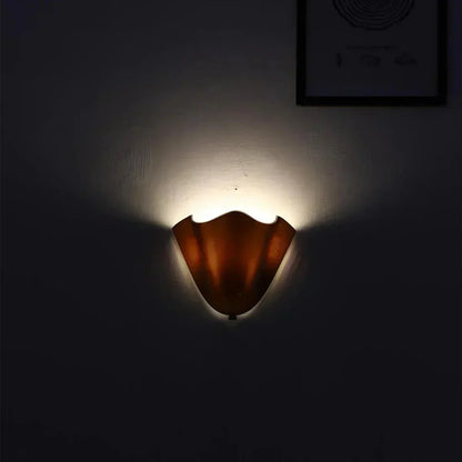 LED Wall Light in Art Deco Shell Design