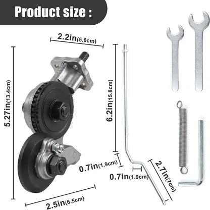 Precision Metal Cutter Drill Tool with Three Versatile Heads