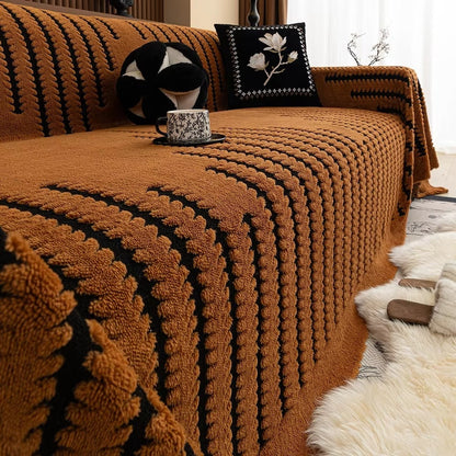 Knit Sofa Slipcover for Decorative Protection