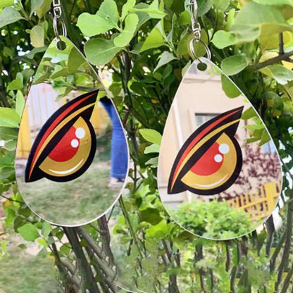 Reflective Garden Guardian Disc with Predator Eye Design