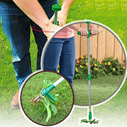 Ergonomic Weed Extractor with Steel Claw Mechanism, 50cm Handle