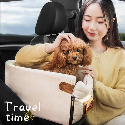 Secure Pet Travel Seat for Small Dogs and Cats