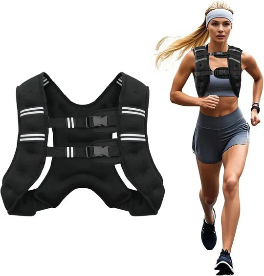 Customizable Resistance Training Vest with Safety Stripes