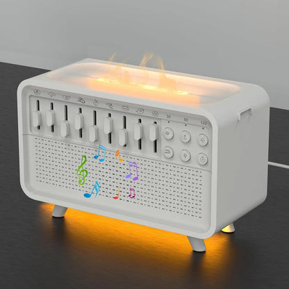 Bluetooth Speaker with 8 Sounds, Humidifier, Night Light, and Aroma Diffuser for Travel and Bedroom
