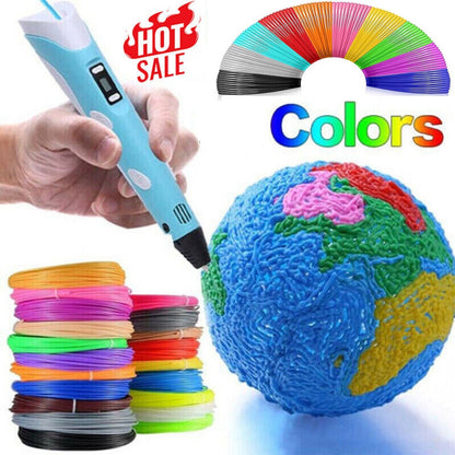 Creative 3D Design Pen with Adjustable Speed and Safety Features