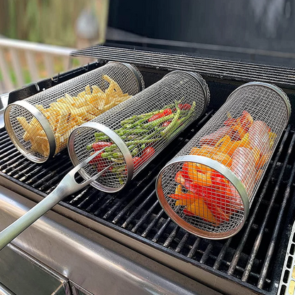 360-Degree Grill Basket for Perfectly Cooked Meals
