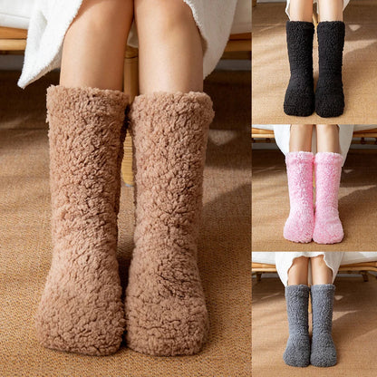 Cozy Thick Fuzzy Thermal Socks for Men and Women – Winter Indoor Wear