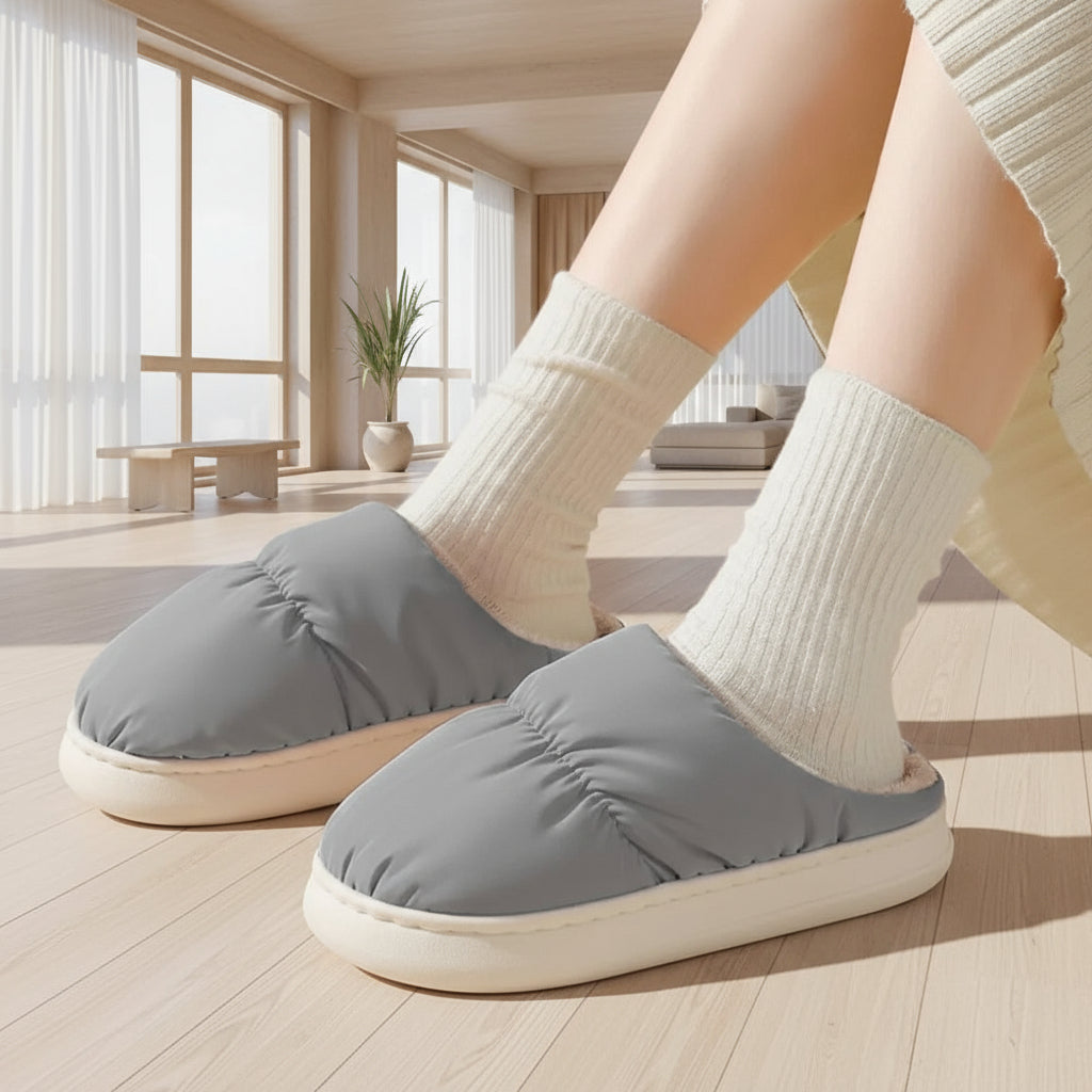 Electric Heated Slippers for Adults, Plush Lined Foot Warmers, One Size