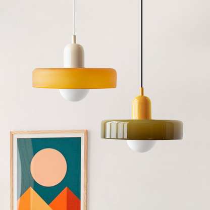 Two-Tone Pendant Light in Coastal Transitional Design