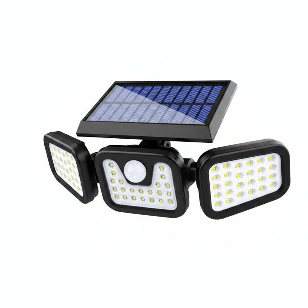 Outdoor Solar Motion Light with 74 LEDs and Adjustable Head