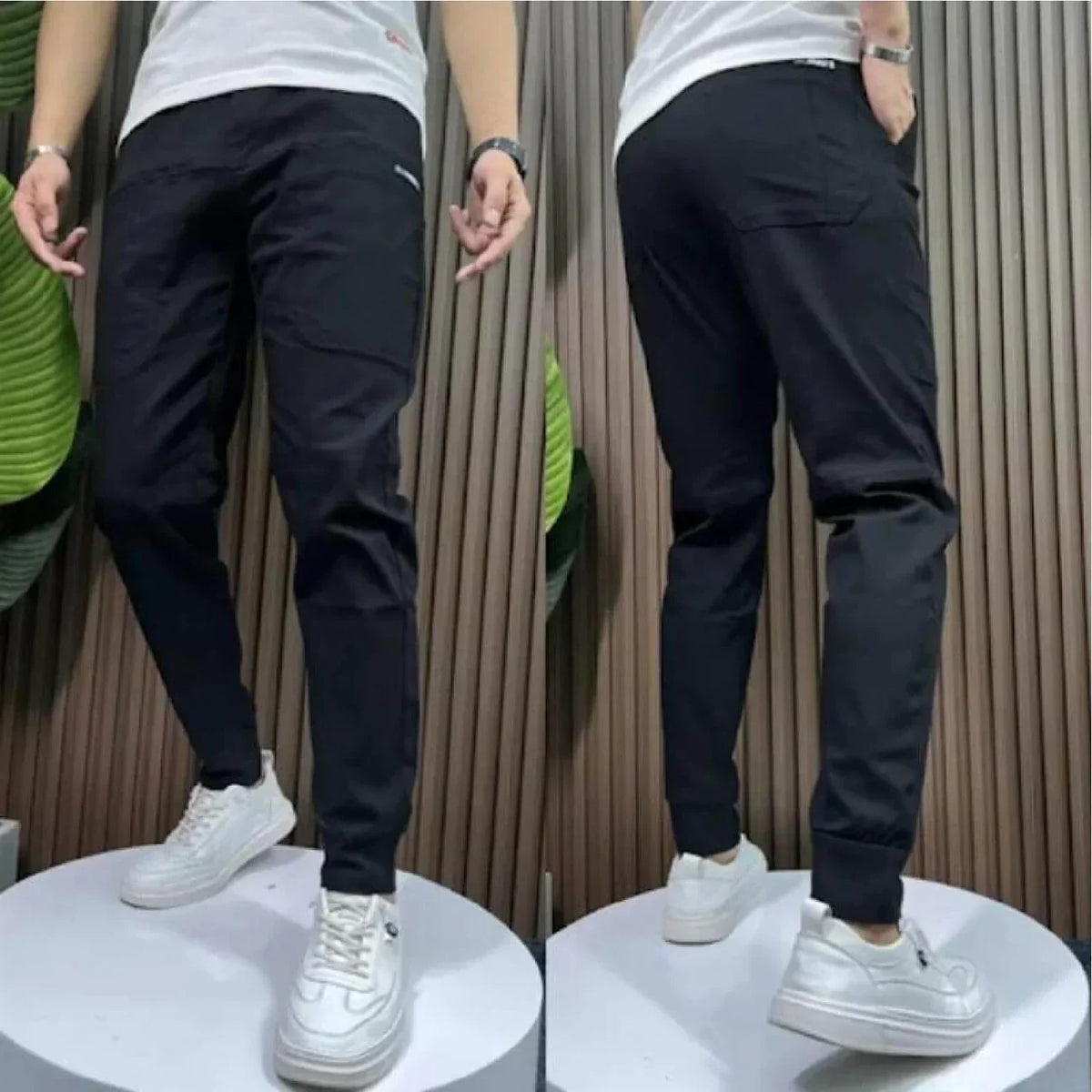 Flexible Fit Cargo Jeans with Six Functional Pockets