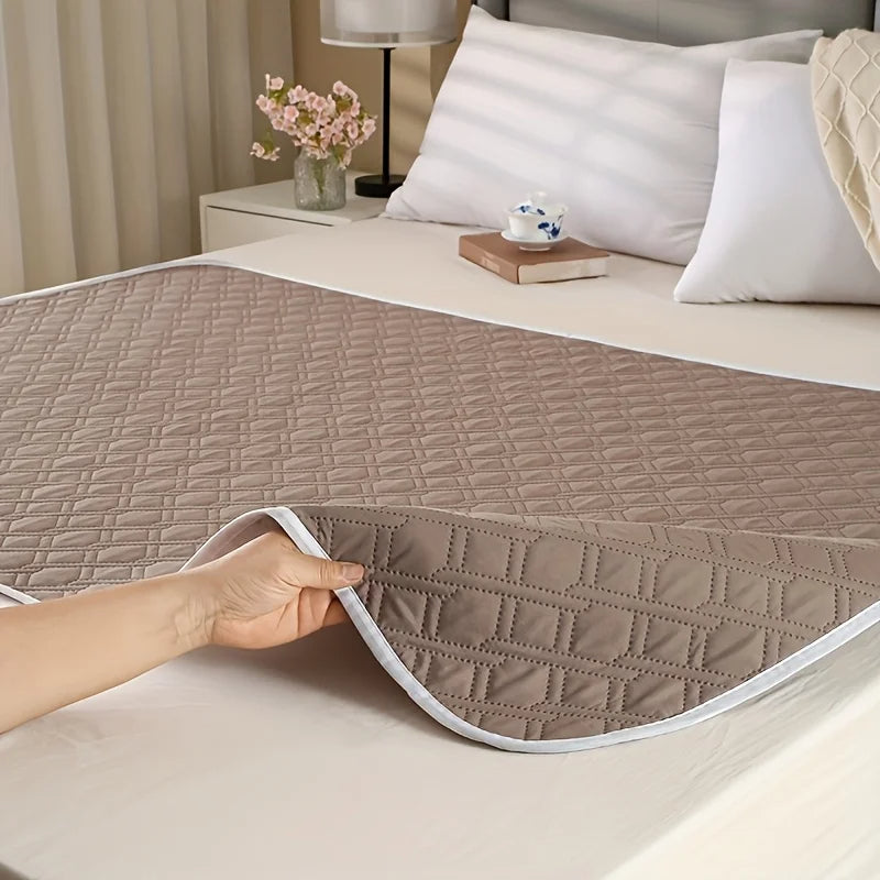 Reusable Waterproof Bed Pad with Non-Slip Backing - 4 Layers, 50x70cm or 70x90cm for Adults, Kids, and Pets
