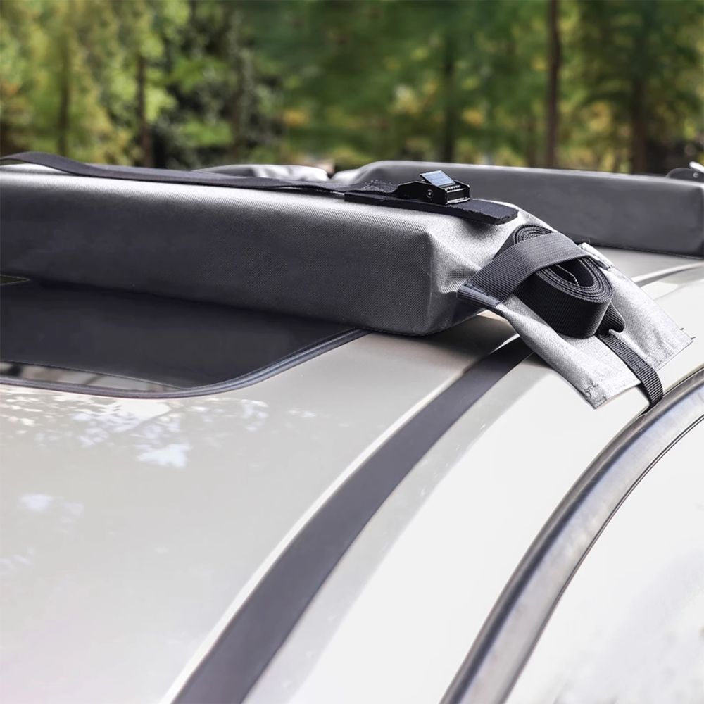 Soft Foam Roof Rack Pads for Kayaks, Surfboards, and Canoes – Includes 2 Straps and Bag