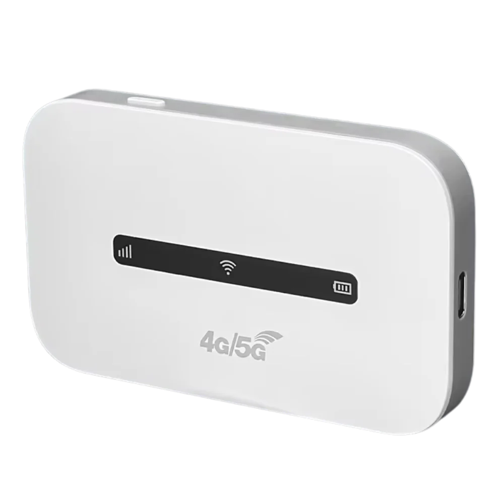 Travel-Ready WiFi Hub with 8-Hour Battery Life and Global Connectivity