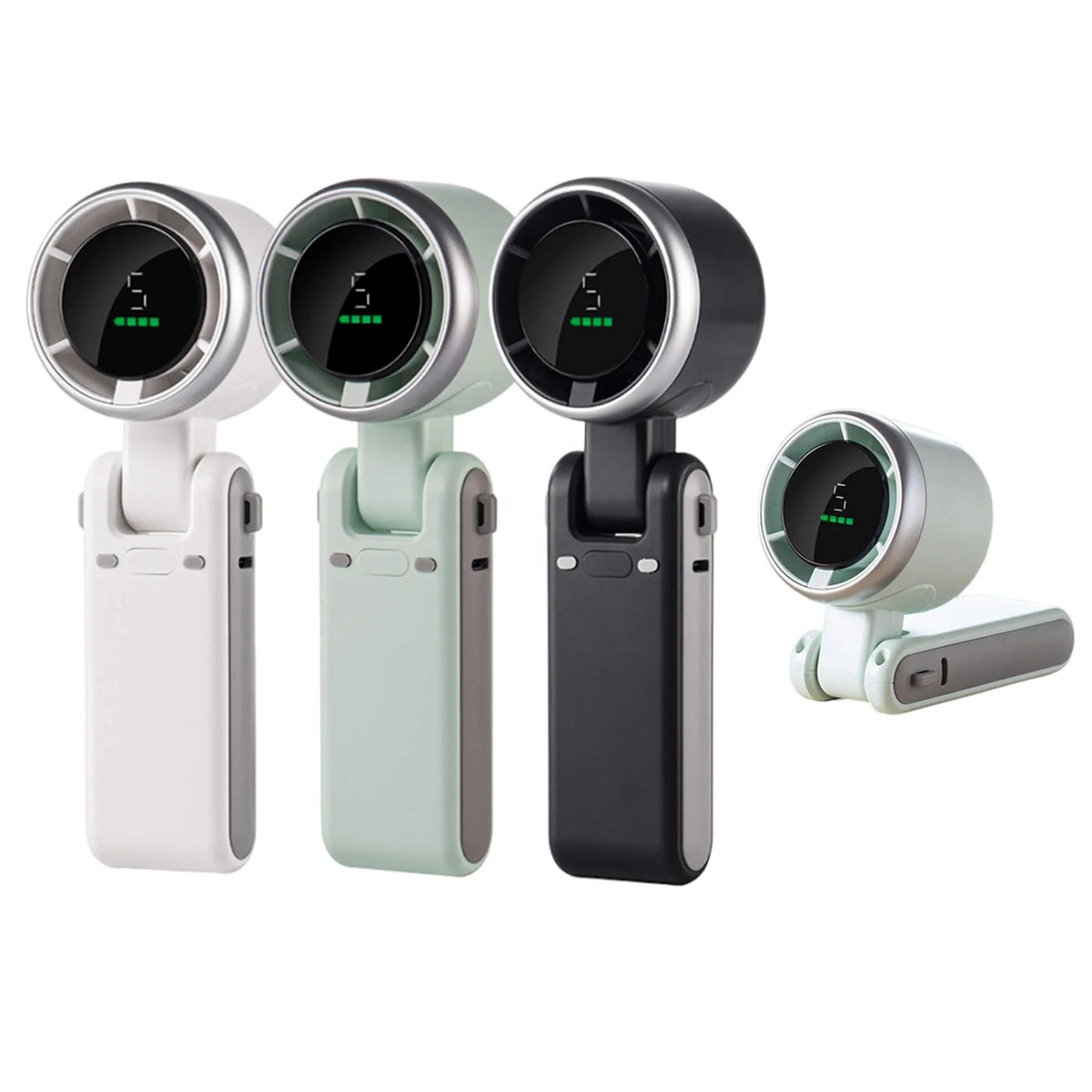 Portable Cooling Fan with 5 Adjustable Speeds and Battery Monitor