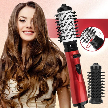 Versatile Hot Air Styler with Dual Brush Heads and Adjustable Heat