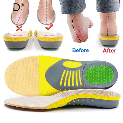 ComfortFit Cushioned Insoles with Arch Support for Flat Feet