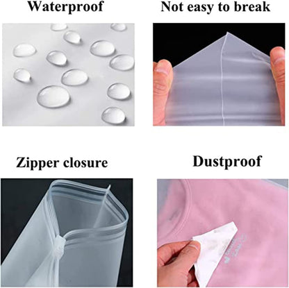 Clarity Storage Pouches with Easy-Open Zipper, 20-Pack