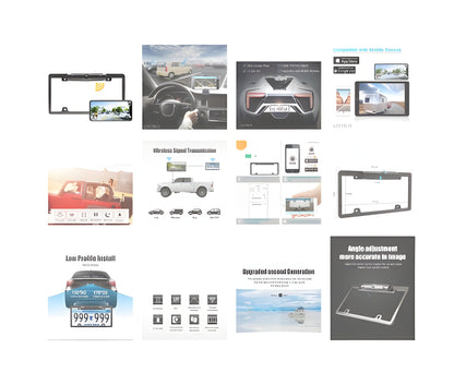 Smart Rearview Camera with 170-Degree Wide Angle and Night Vision