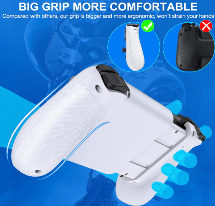 Bluetooth Gamepad for Mobile Gaming - Wireless Controller for iPhone & Android with Hall Effect Joysticks