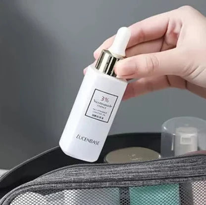 Travel Smart: Men's Multi-Pocket Hanging Toiletry Organizer