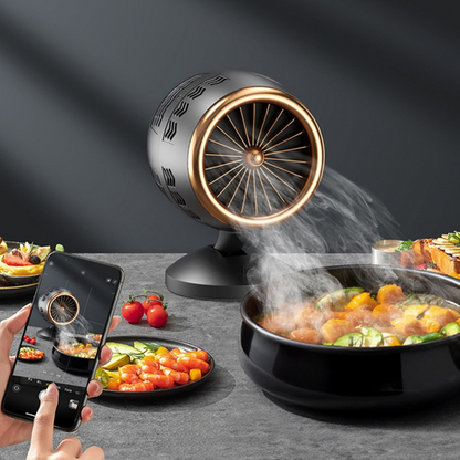 Compact Smart Range Hood with Adjustable Features and USB Power