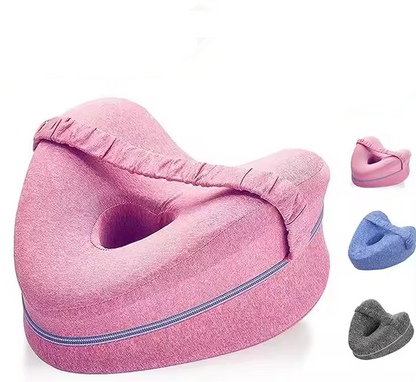 Ergonomic Leg Support Pillow with Adjustable Strap and Ventilated Design