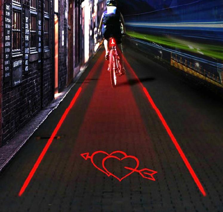 SmartBike Lane Light with Laser Projection and Easy Mount