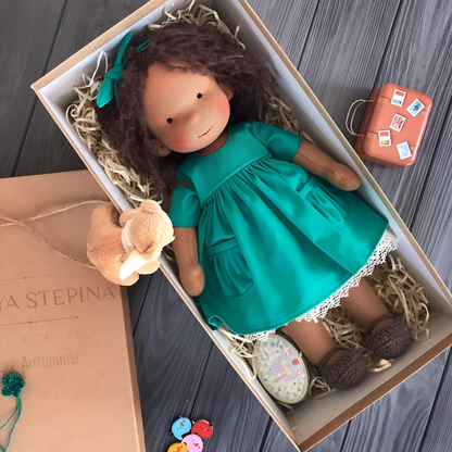 Cherished Companion Doll with Soft Cotton and Wool Fill