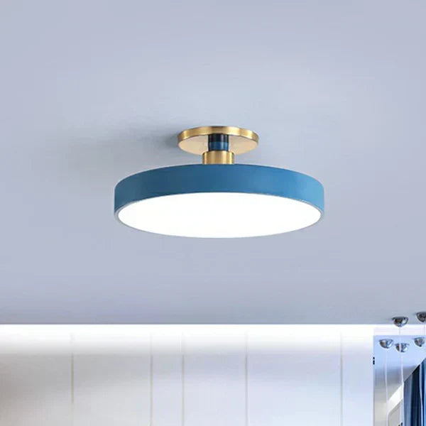 Round Flush Mount Ceiling Light with Minimalist Design