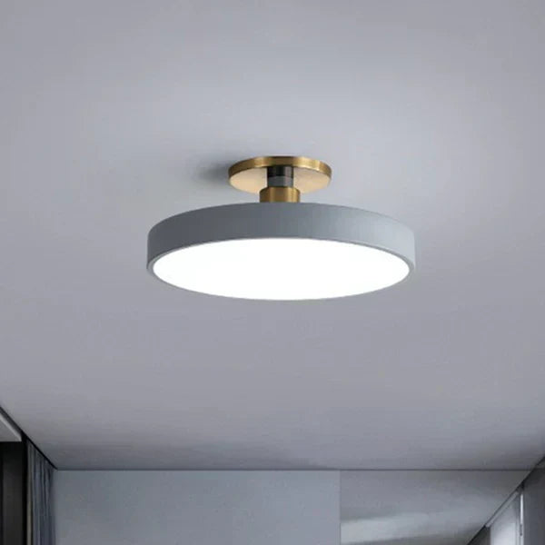 Round Flush Mount Ceiling Light with Minimalist Design