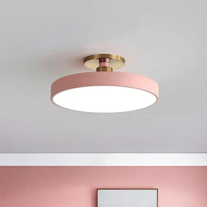 Round Flush Mount Ceiling Light with Minimalist Design