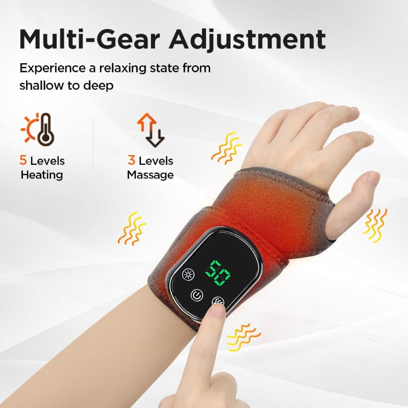Rechargeable Wrist Comfort Wrap with Heat & Vibration
