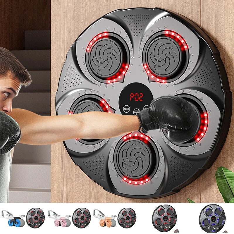 Bluetooth Punching Trainer with Adjustable Speed, Wall-Mounted Music Box