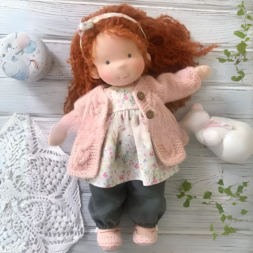 Cherished Companion Doll with Soft Cotton and Wool Fill
