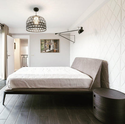 Versatile Wall-Mounted Lamp with Flexible Arm and Weight Balance