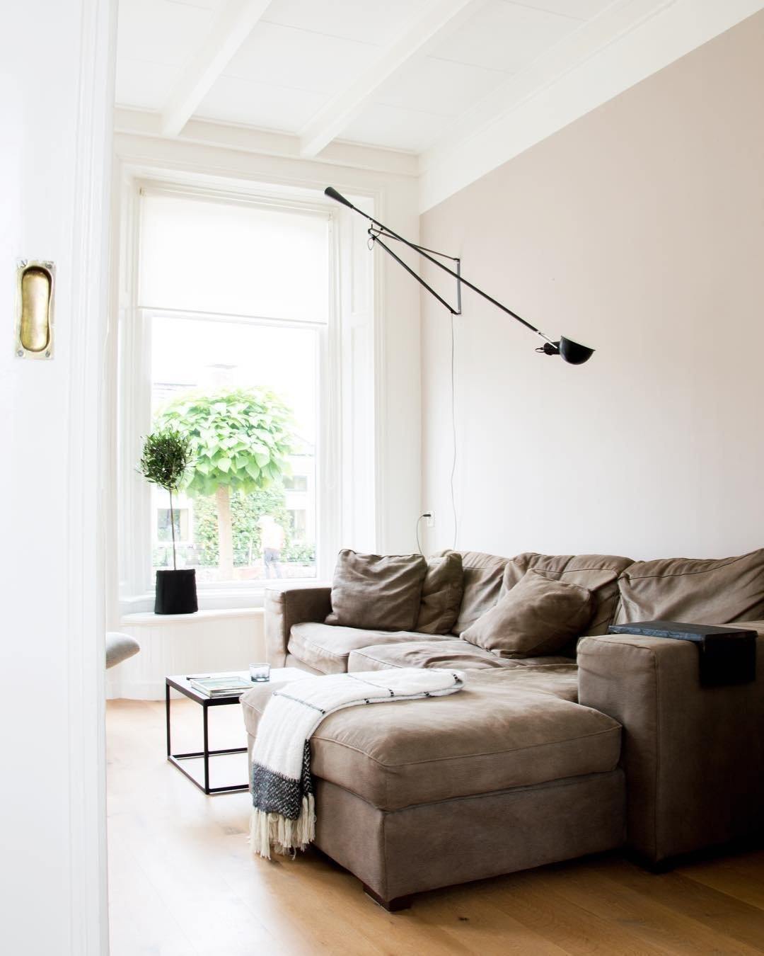 Versatile Wall-Mounted Lamp with Flexible Arm and Weight Balance