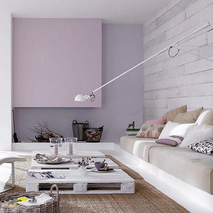 Versatile Wall-Mounted Lamp with Flexible Arm and Weight Balance
