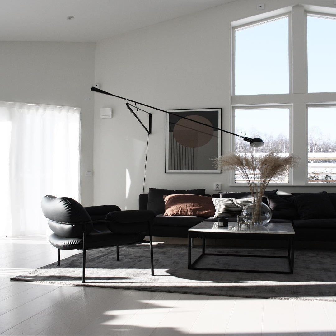 Versatile Wall-Mounted Lamp with Flexible Arm and Weight Balance