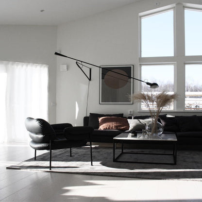 Versatile Wall-Mounted Lamp with Flexible Arm and Weight Balance