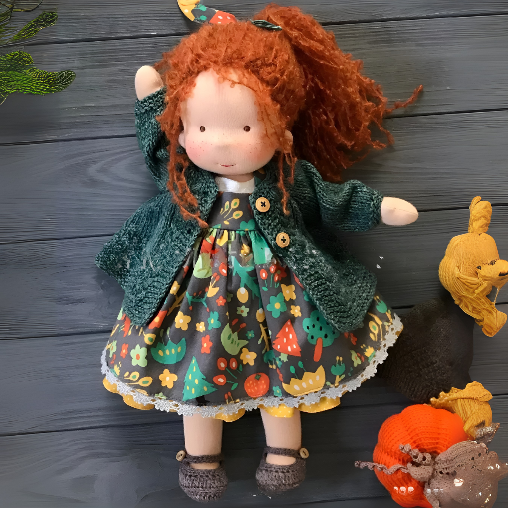 Cherished Companion Doll with Soft Cotton and Wool Fill
