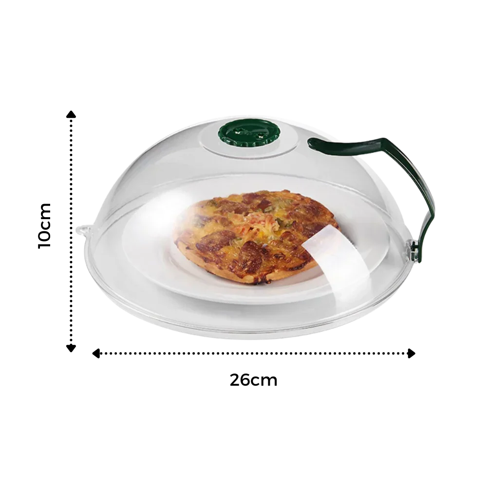SmartShield Microwave Food Protector with Steam Vent for 10.3in Plates