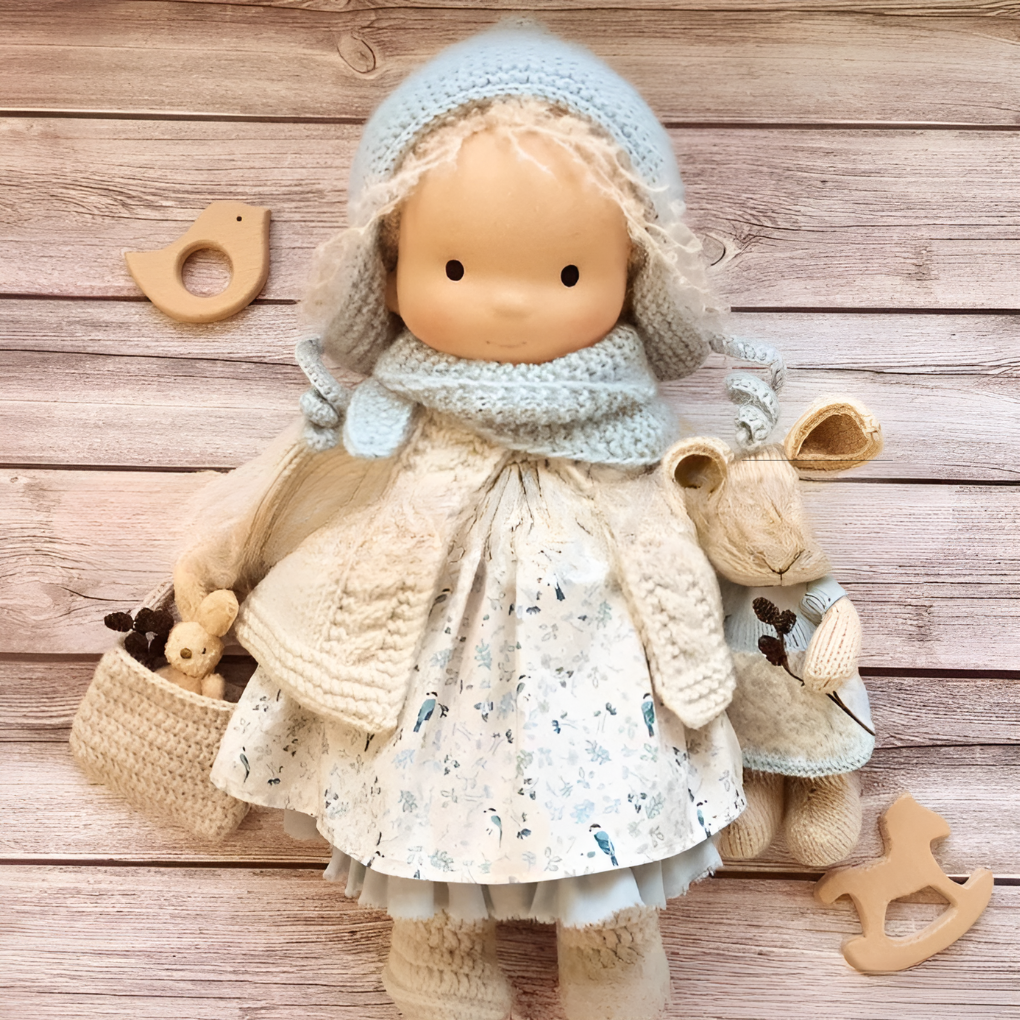 Cherished Companion Doll with Soft Cotton and Wool Fill