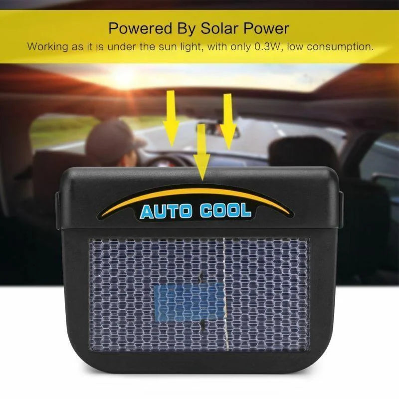 Eco-Friendly Car Window Air Circulator with Solar Power