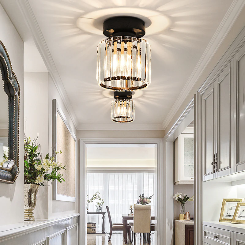 Contemporary Small Ceiling Fixture for Hallways
